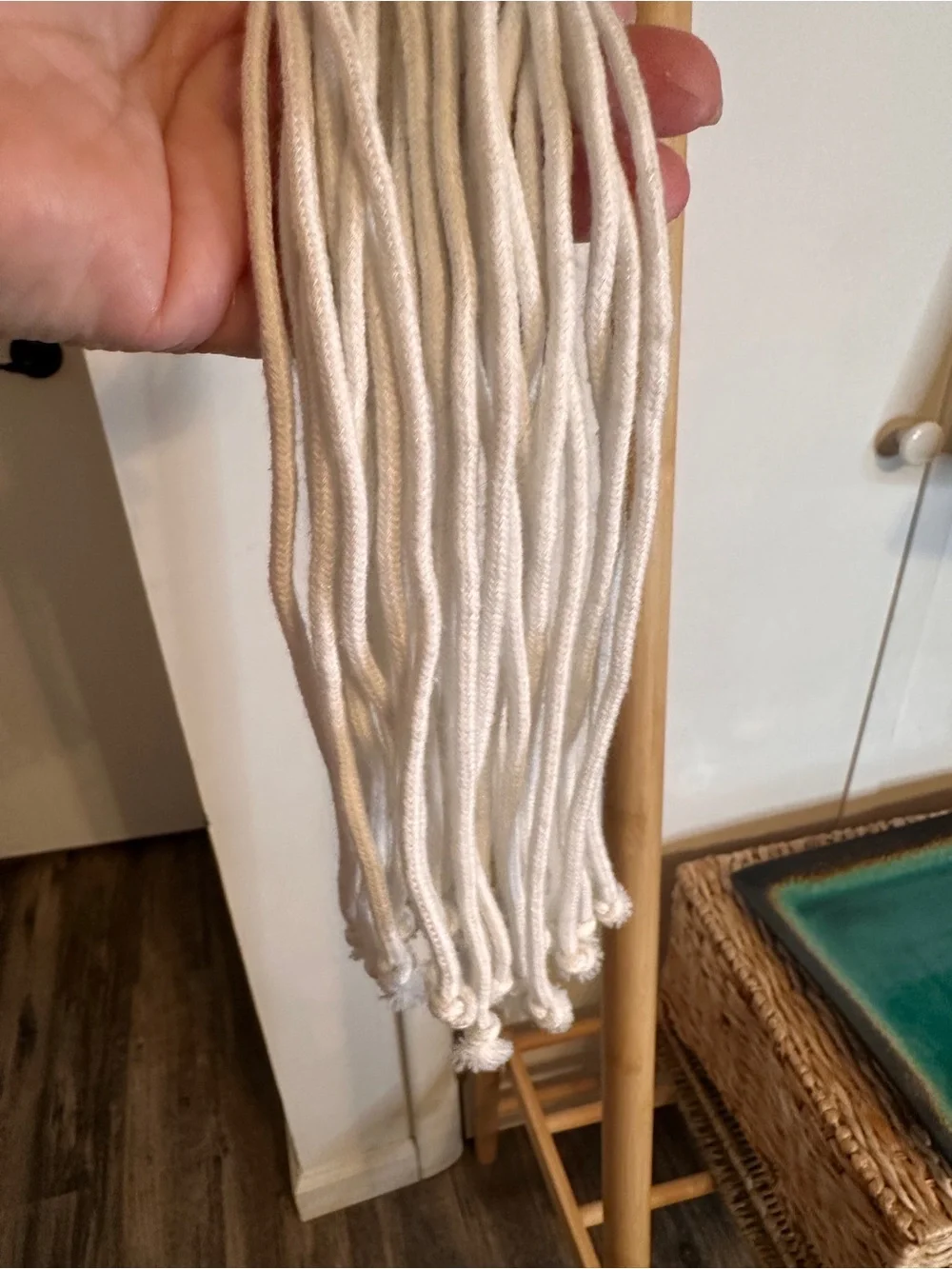 Boho‎ Macramé Belt in White